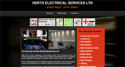 Desktop Screenshot of hertselectricalservicesltd.co.uk